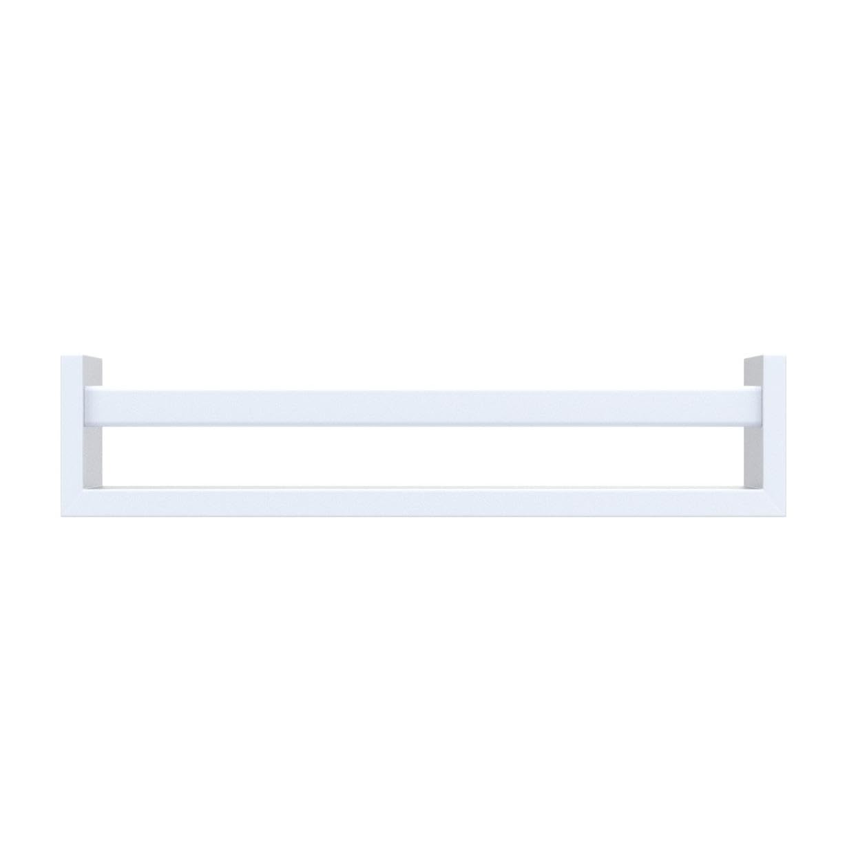 Set of 2 White Wood Wall Shelves for Nursery Room - Perfect for Baby Books, Toys & Decor Storage