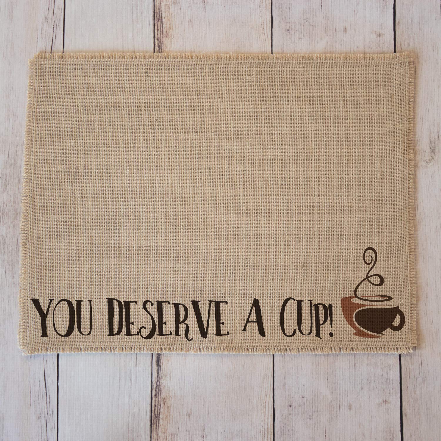 Premium Non-Slip Heat Resistant Coffee Maker Mat - Espresso Machine & Drip Coffee Protector - Burlap Coffee Bar Placemat for Home & Office - Made in USA | Perfect for Kitchen Countertops, Coffee Shops & Office Break Rooms | Essential for Baristas & Coffee Lovers | Use with Espresso Machines, Drip Coffee Makers & Keurigs in Home Kitchens, Cafés & Coffee Bars