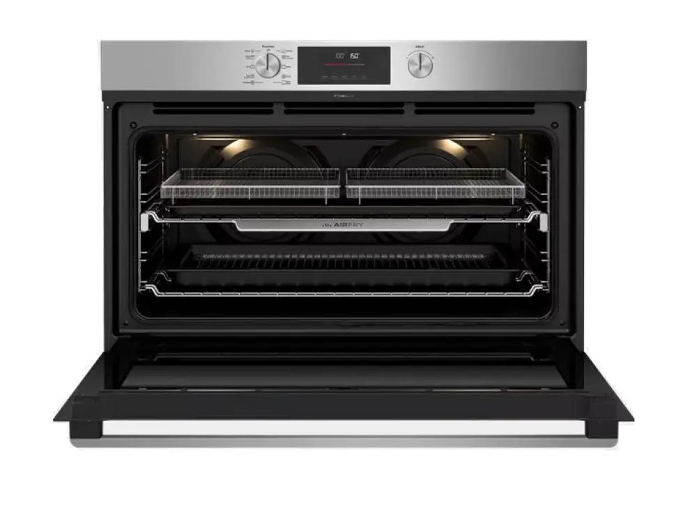 Westinghouse WVEP9716SD 90cm Multi-Function 10 Pyrolytic Oven with AirFry - Stainless Steel Built-in Electric Oven for Baking, Roasting & Air Frying - Perfect for Home Kitchens & Professional Chefs