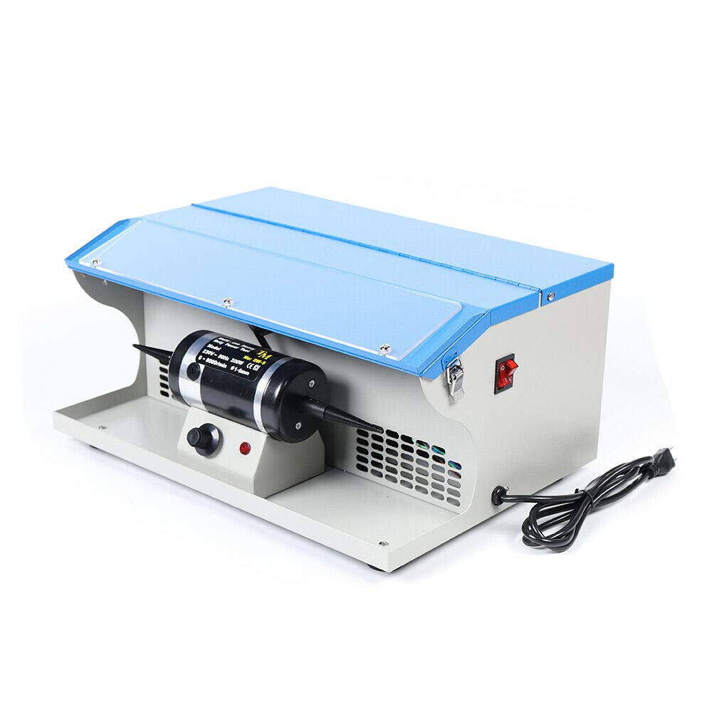 110V 200W Jewelry Polishing Buffing Machine with Dust Collector & LED Light - Professional Bench Top Tool for Jewelry Making, Metal Polishing & Craft Projects