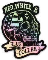 Red White and Blue Holographic Collar - Patriotic Dog Accessory for 4th of July, Halloween & Cosplay