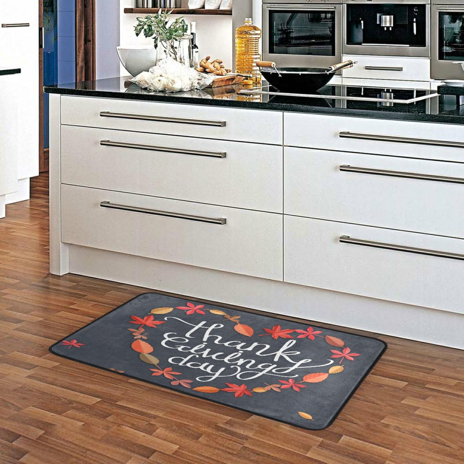 Non-Slip Washable Kitchen Rugs and Mats - Absorbent Cushioned Floor Mat for Sink Area - 39
