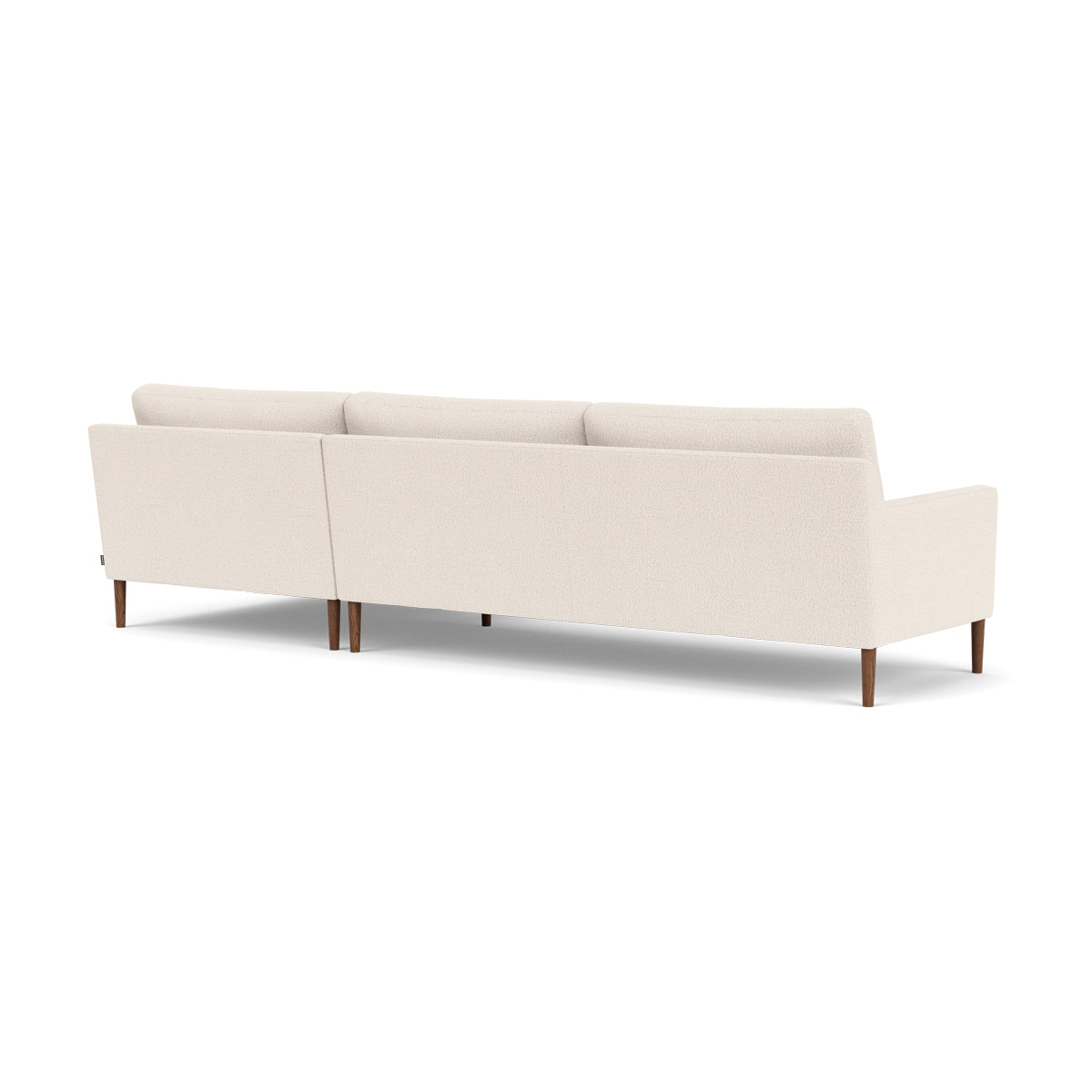 Astha Boucle Right Chaise Sofa - Modern Upholstered Sectional Couch with Chaise Lounge for Living Room, Family Room & Apartment Decor