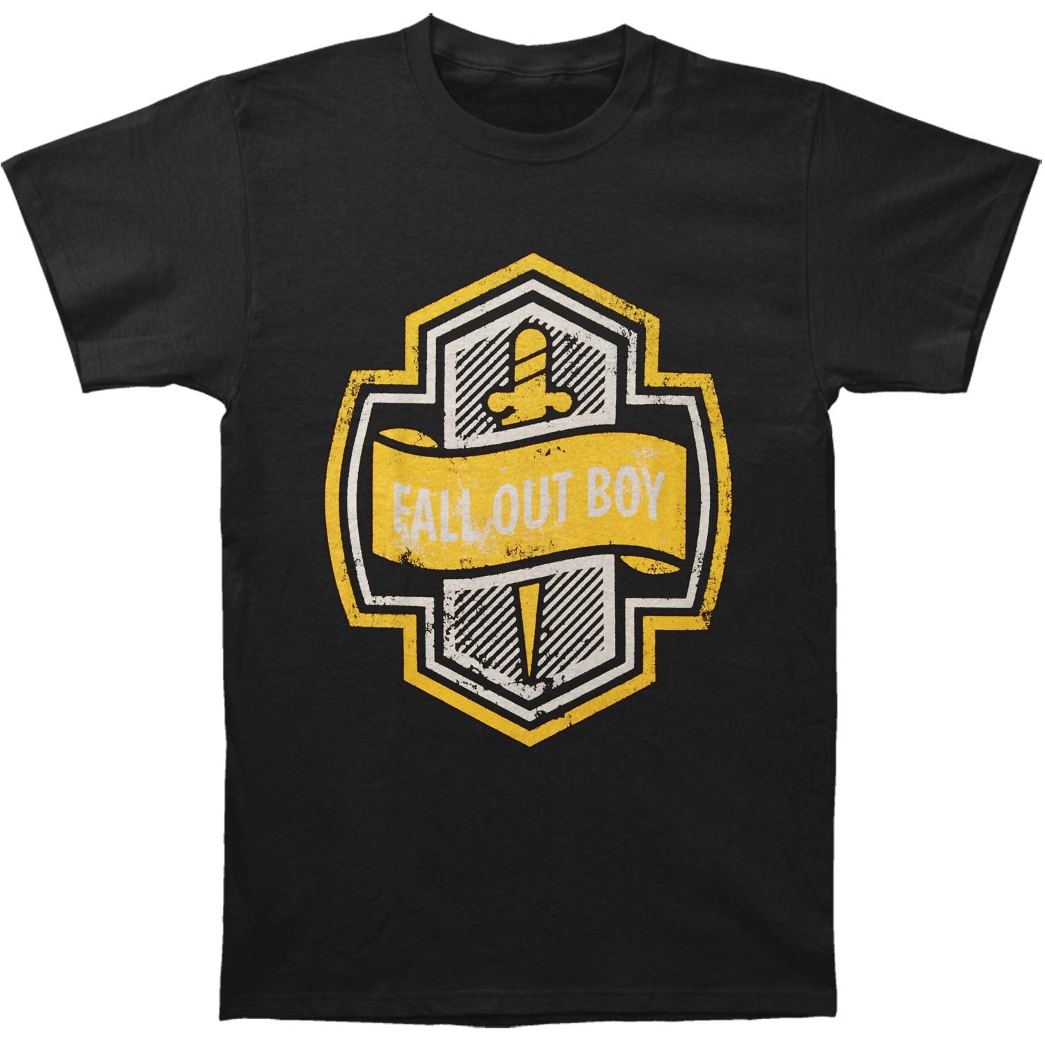 Fall Out Boy Men's Graphic Knife T-Shirt - Black Band Tee for Concerts & Casual Wear | Soft Cotton Vintage Style Rock Merch