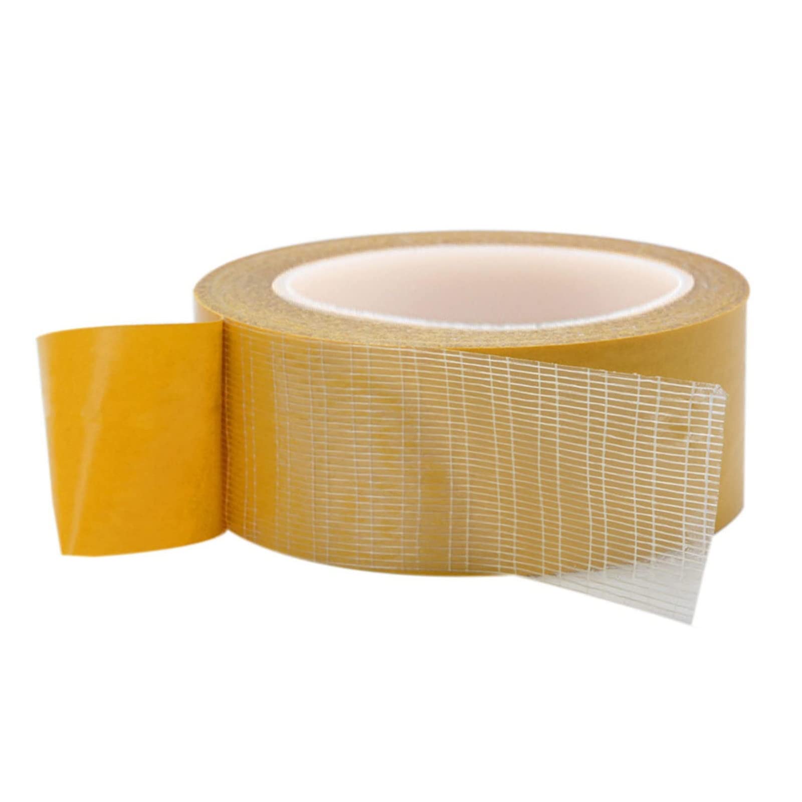 Lanhui Double Sided Tape - Multipurpose Strong Adhesive Mesh Tape Strips for Home, Office & DIY Projects | Transparent Grip Tape for Posters, Carpets, Wall Decor & Household Items | Waterproof & Removable