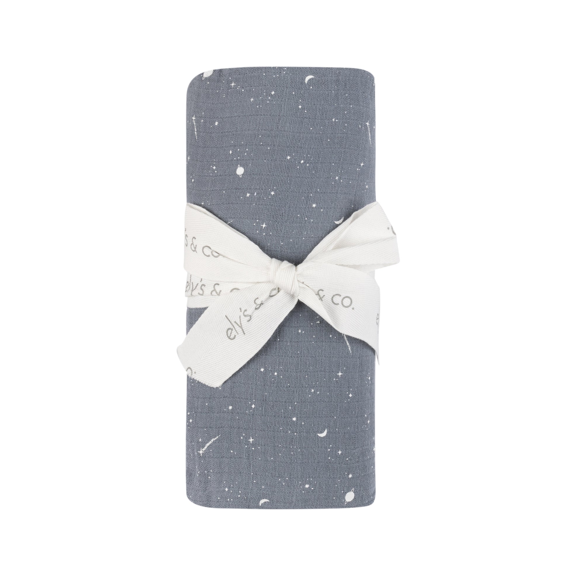 Ely's & Co. Brushed Cotton Muslin Swaddle Blanket - Celestial Collection | Soft Baby Wrap for Newborns | Perfect for Swaddling, Nursing & Stroller Use