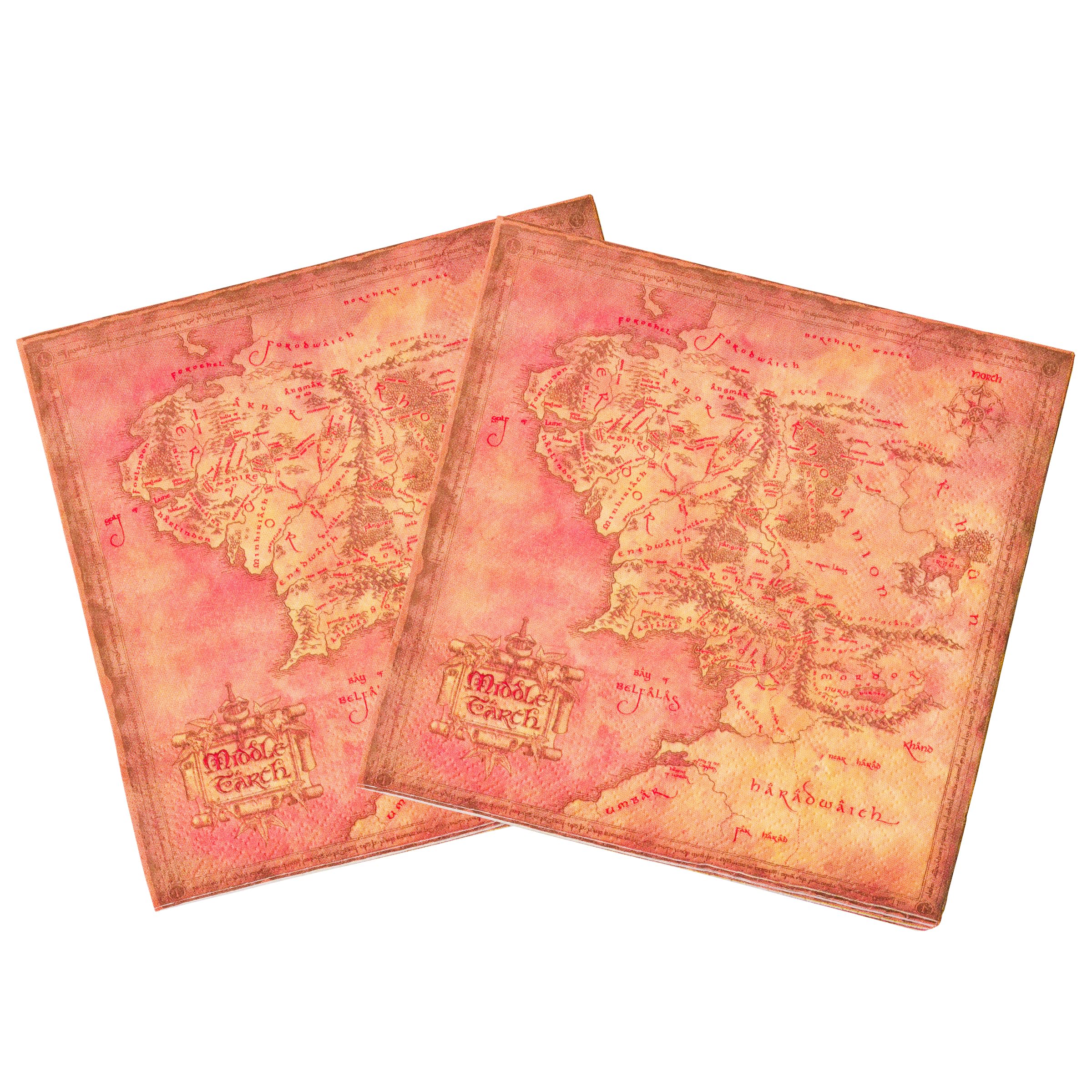 The Lord of the Rings Prancing Pony 60-Piece Disposable Party Set - Paper Plates, Napkins & Cups for Fantasy Themed Birthday, Movie Night & Game Party Decorations