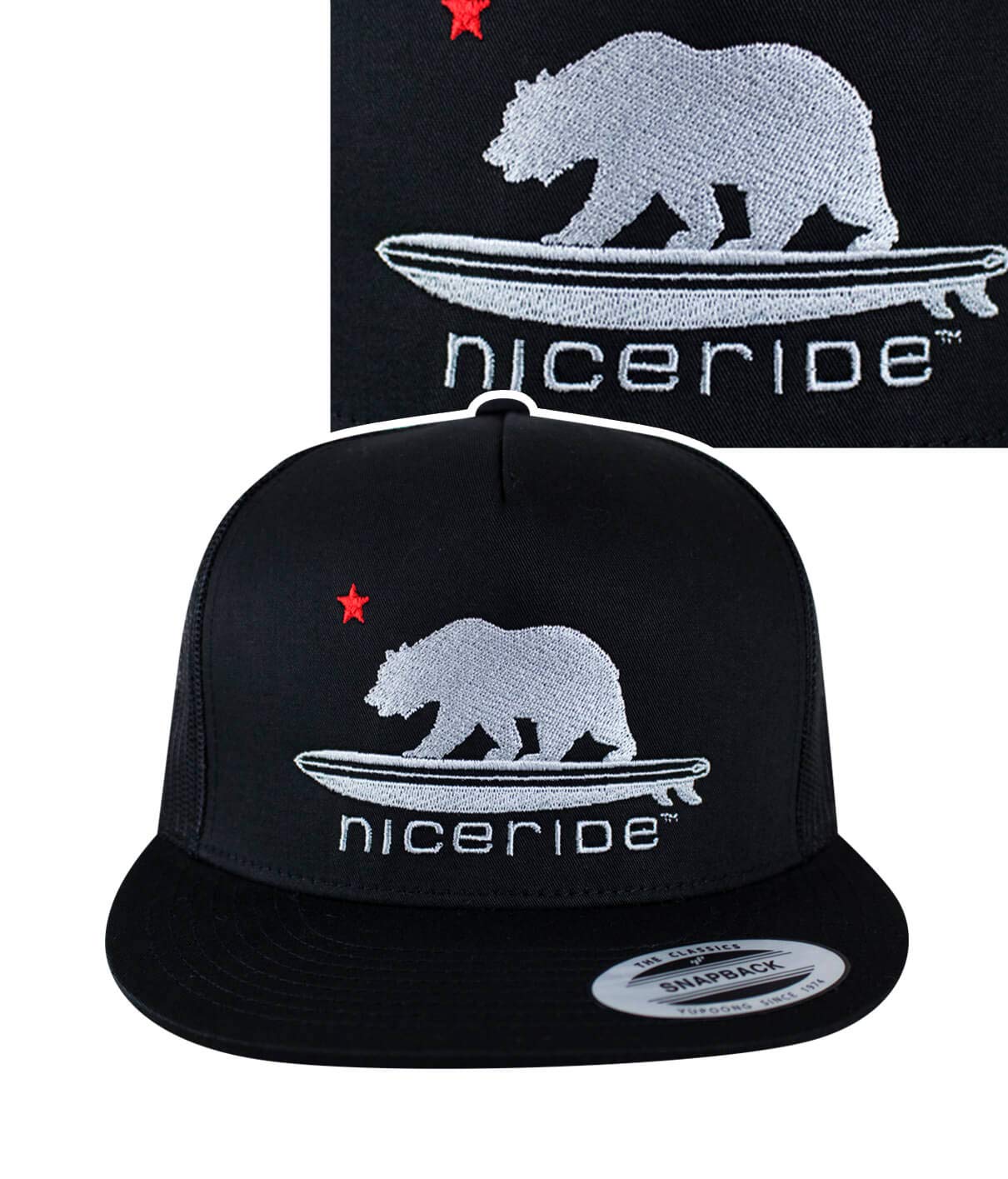 Hang 20 Classic Snapback Trucker Baseball Cap for Men & Women - Adjustable Mesh Back Hat for Outdoor, Sports, and Casual Wear