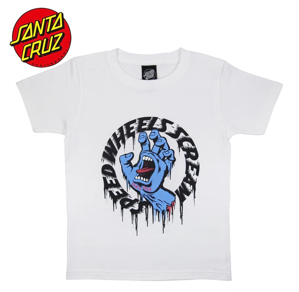Santa Cruz Japan Kids Hand Graphic T-Shirt - White | Soft Cotton Tee for Boys & Girls | Casual Wear, School, Playdates & Everyday Outfits