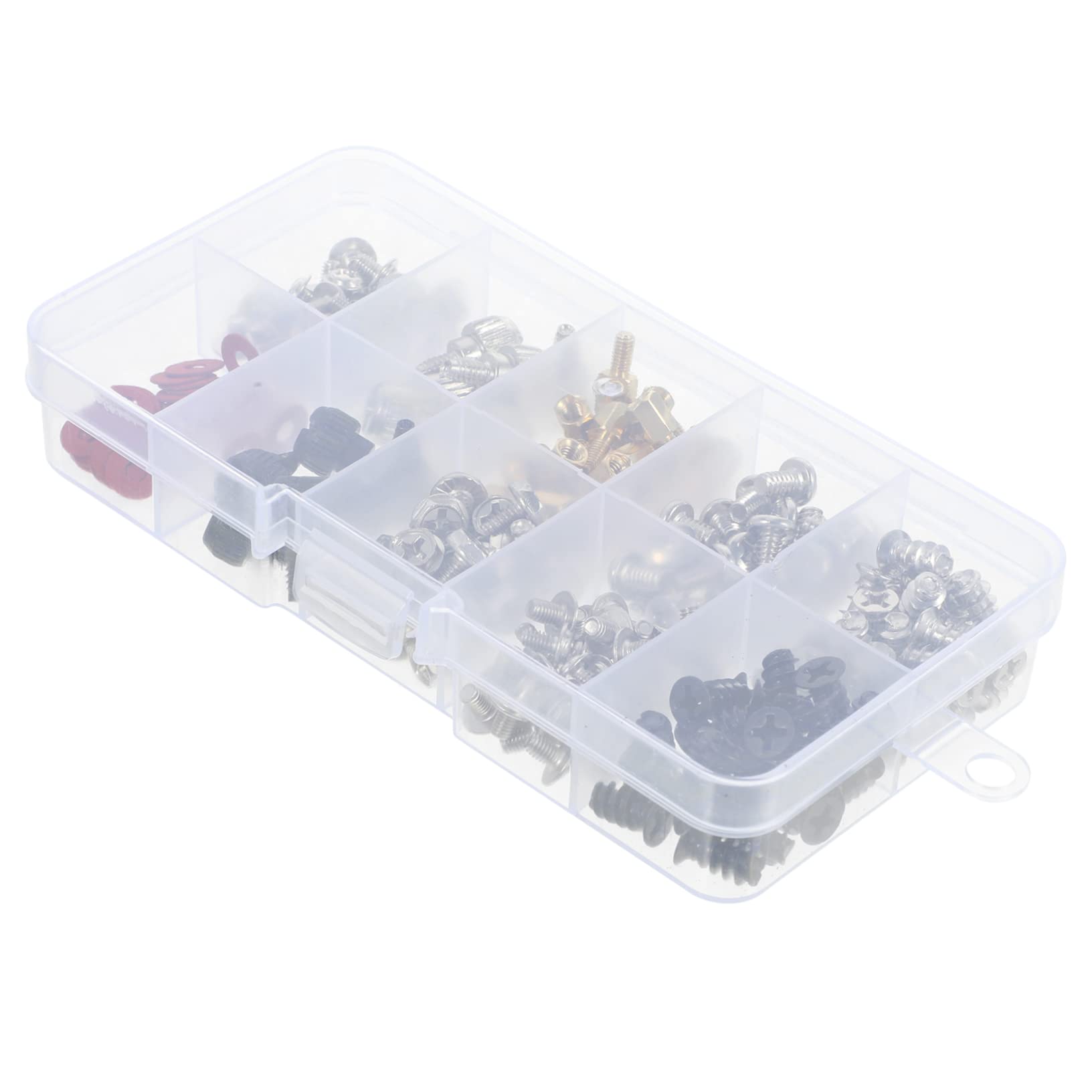 Mobestech 4 Sets Computer Case Screws Assortment - Carbon Steel Nickel Plated Countersunk Screws for PC Build, Graphics Card, Motherboard & Drilling | Durable Fasteners for Computer Hardware Repair & DIY Projects
