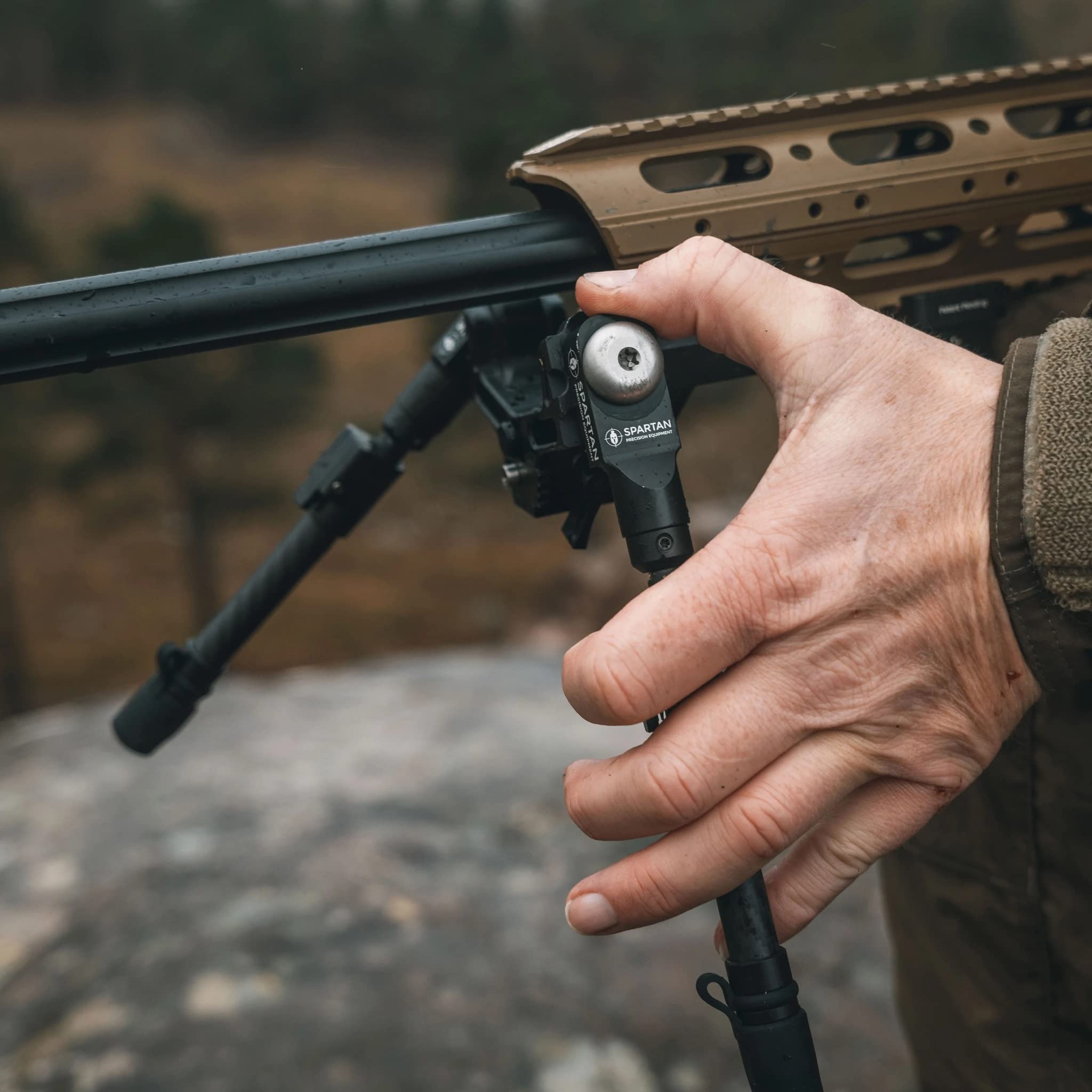 Spartan Precision Equipment Valhalla Rifle Bipod - Adjustable Shooting Rest for Hunting & Long Range Precision - Perfect for Outdoor Shooting, Tactical Training & Range Practice
