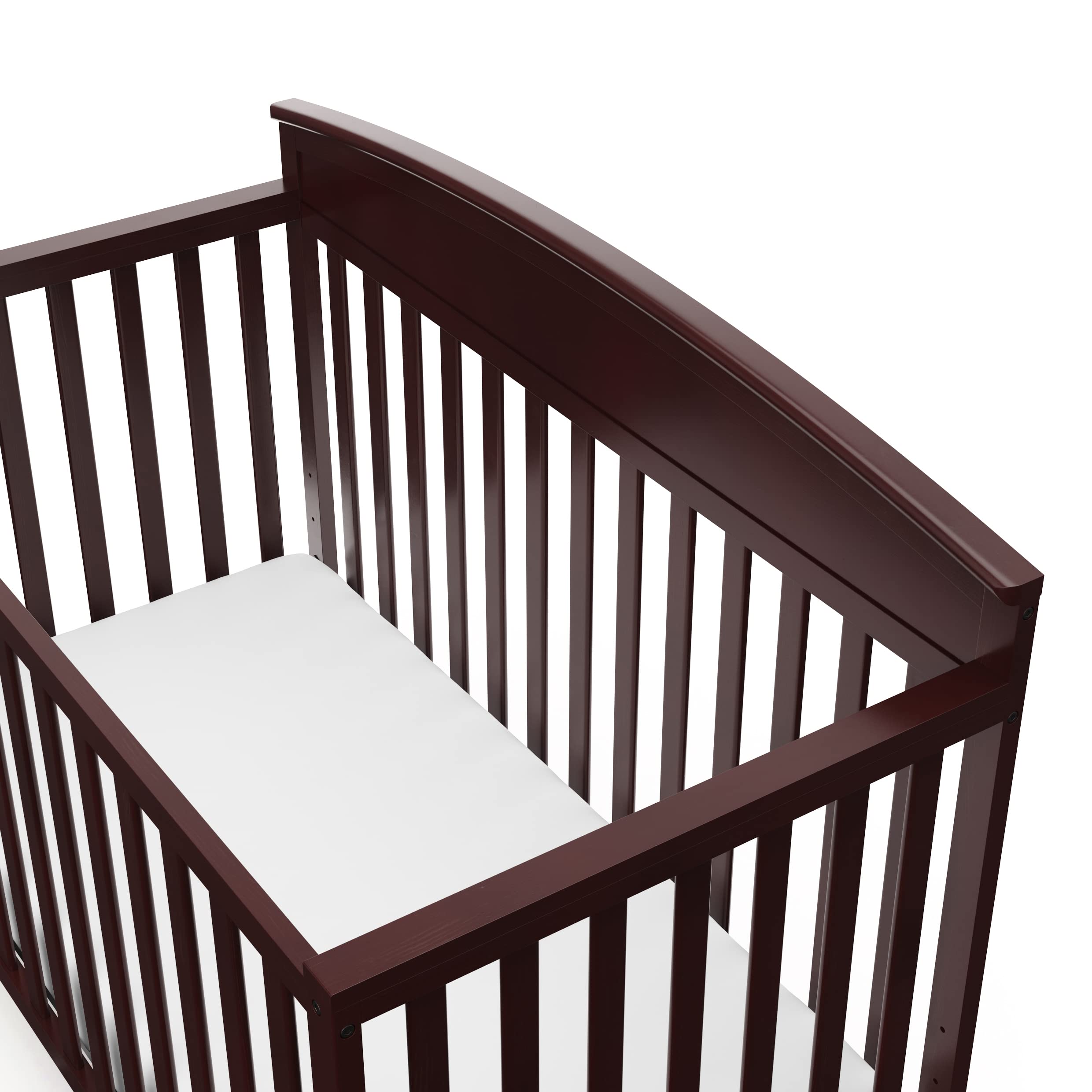 Graco Benton 5-in-1 Convertible Crib in Espresso - GREENGUARD Gold Certified Baby Crib to Toddler Bed, Daybed & Full Size Bed Conversion | Fits Standard Crib Mattress | Perfect for Nursery, Bedroom & Guest Room
