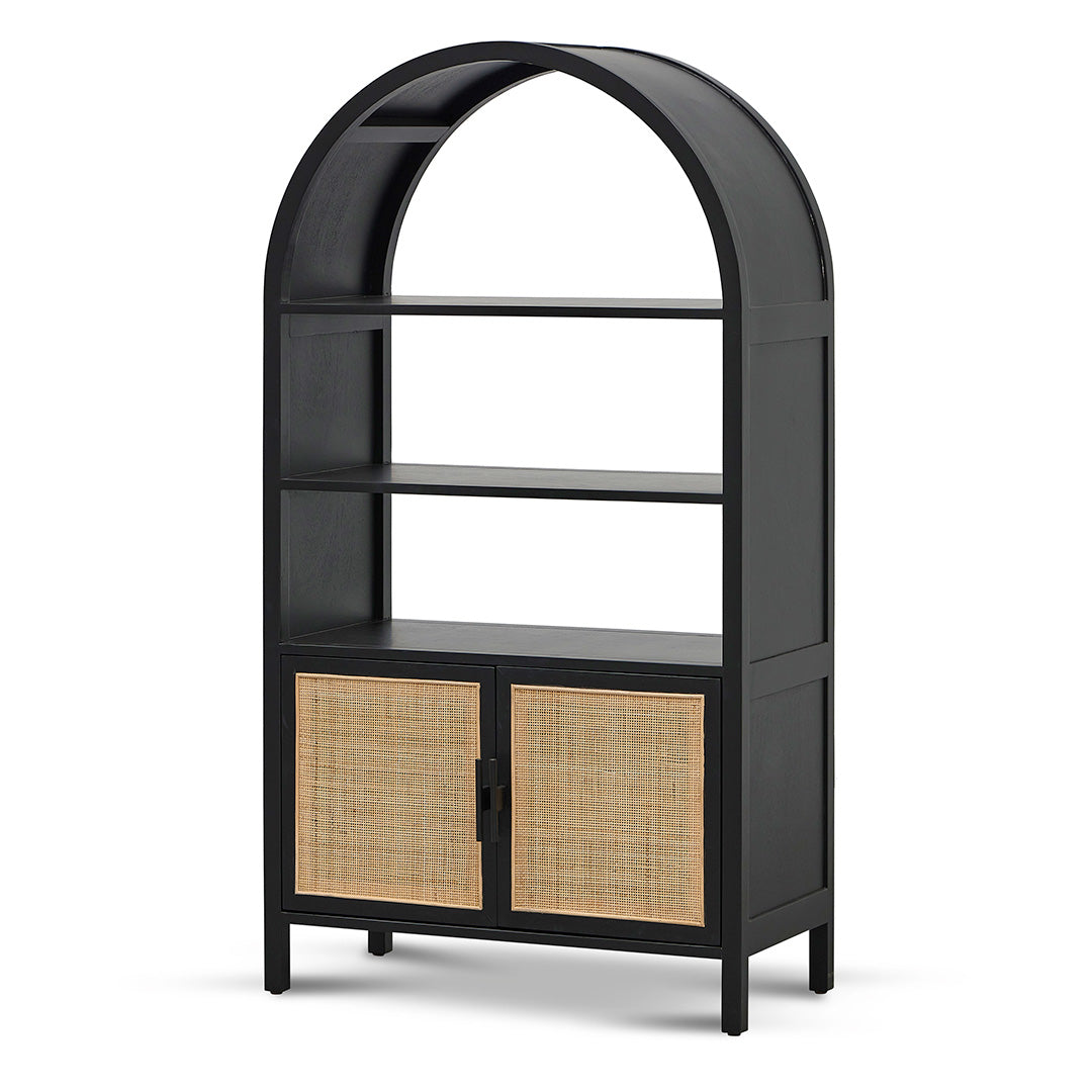 1.65m Tall Black Storage Cabinet - Organize Your Home, Office, or Garage with This Spacious Vertical Storage Solution