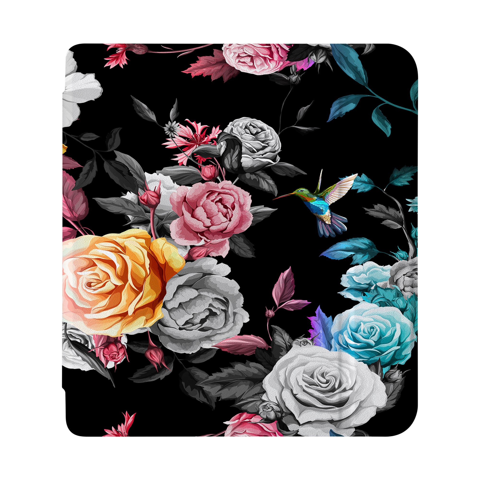 KOBO Case - Premium Black Flower Design Protective Cover for E-Readers | Perfect for Travel, Reading & Daily Use