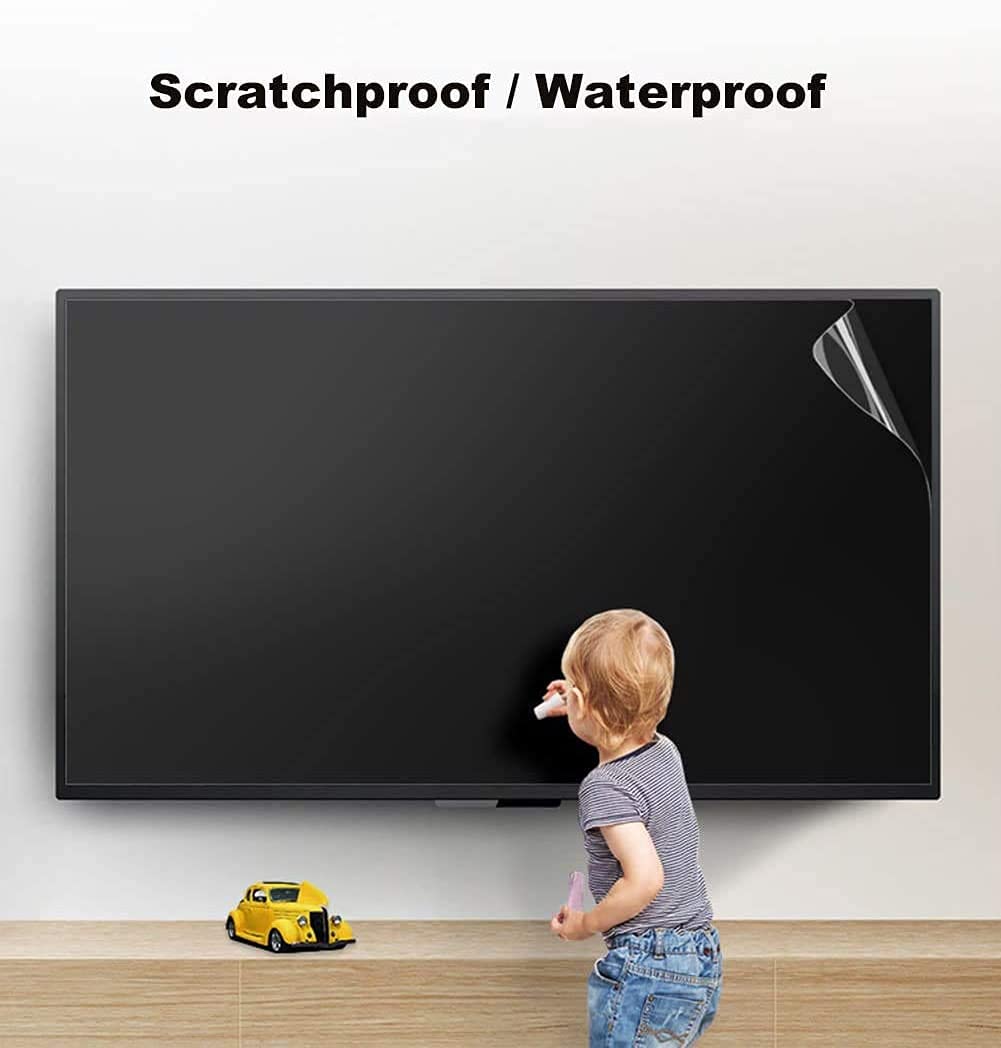 Anti Glare TV Screen Protector for 43-70 Inch TVs - Blue Light Blocking, Anti-UV, Matte Film Compatible with LCD, LED, 4K OLED & QLED HDTV Displays (70