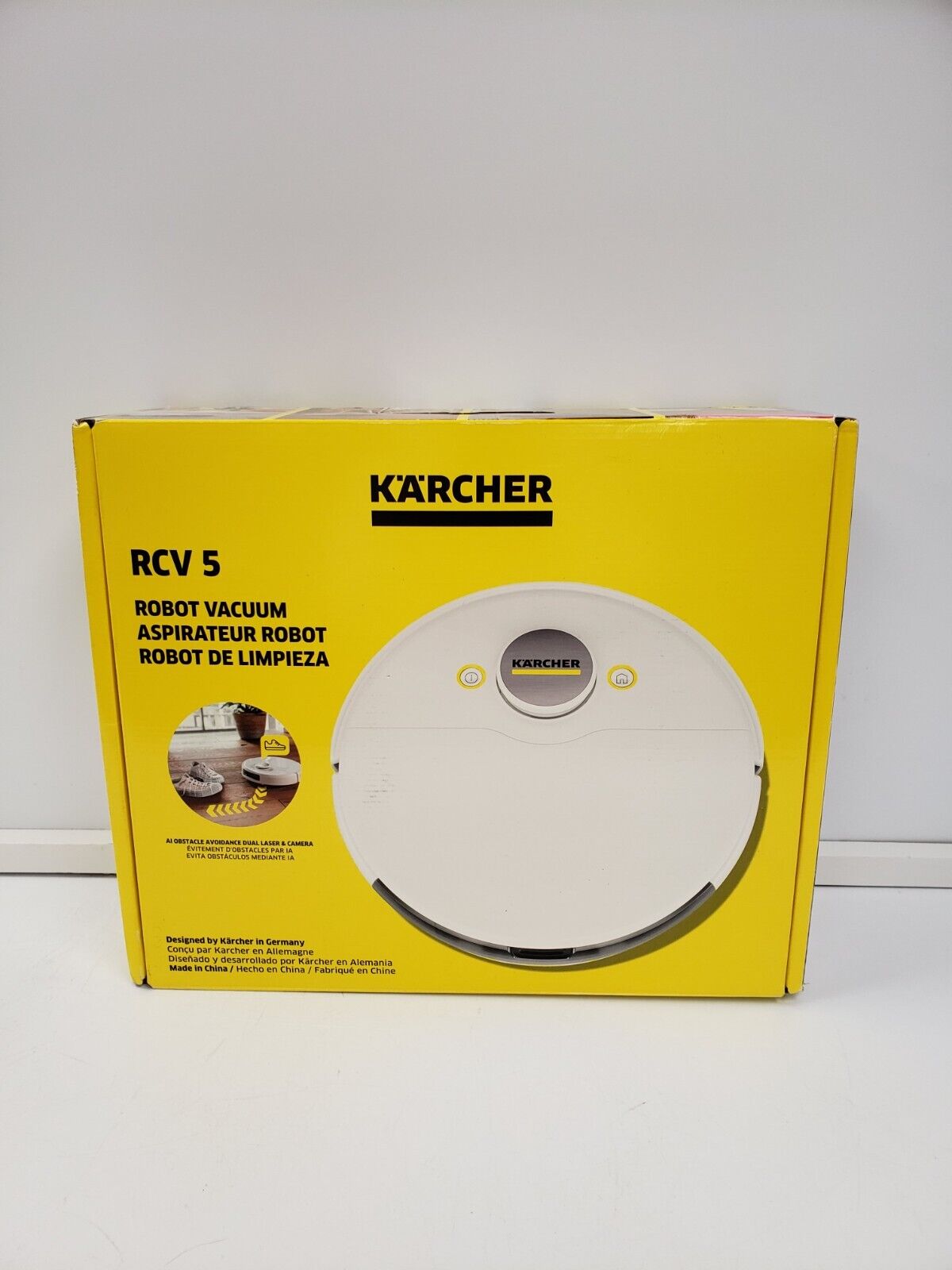 Karcher RCV5 Smart Vacuum Cleaner - Powerful Cordless Stick Vacuum for Hardwood Floors & Carpets - Ideal for Home, Office & Pet Hair Cleaning