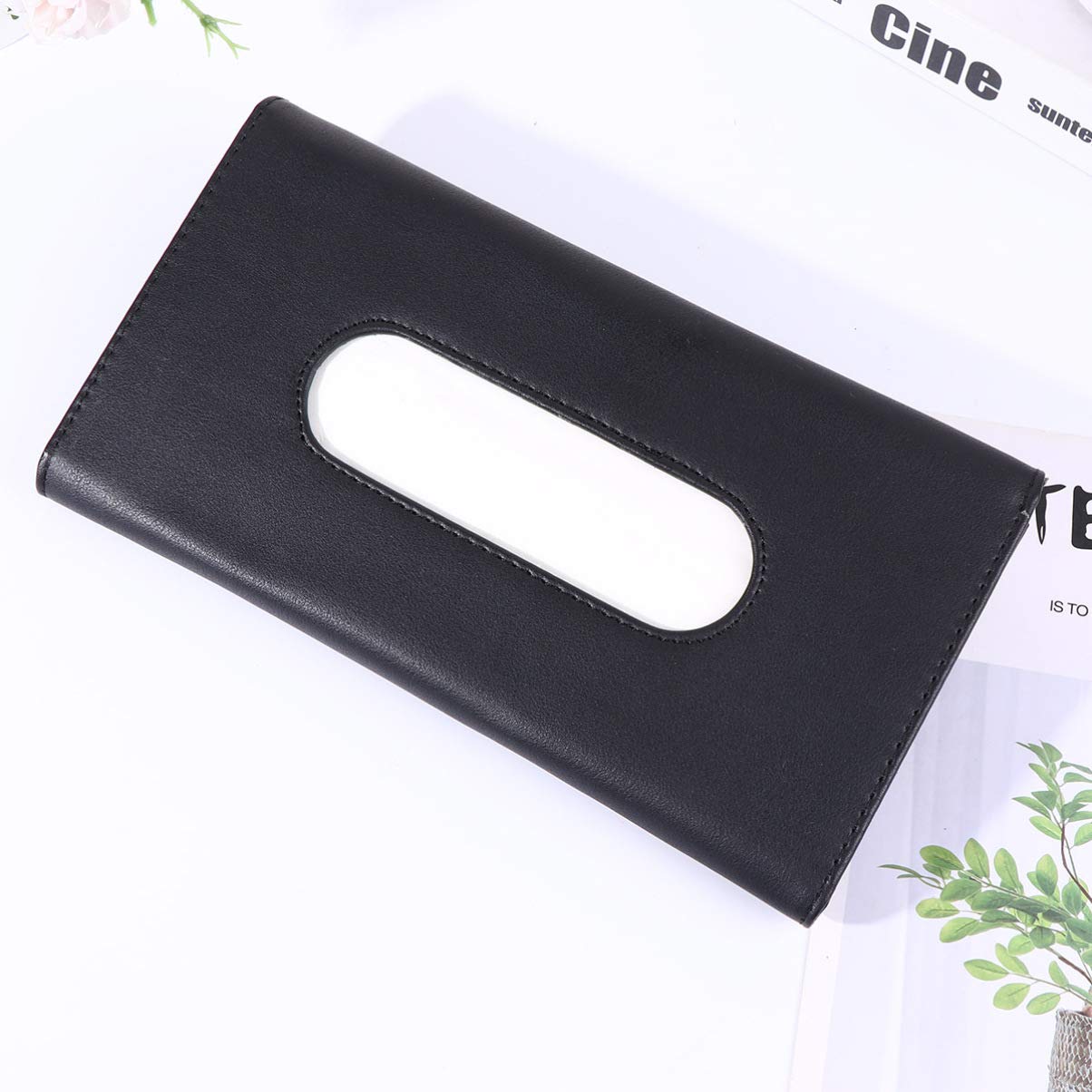 Premium Car Visor Tissue Box Holder - Black Hanging Tissue Dispenser for Vehicles, Cars & SUVs | Perfect for Road Trips, Commuting & Family Travel Accessories