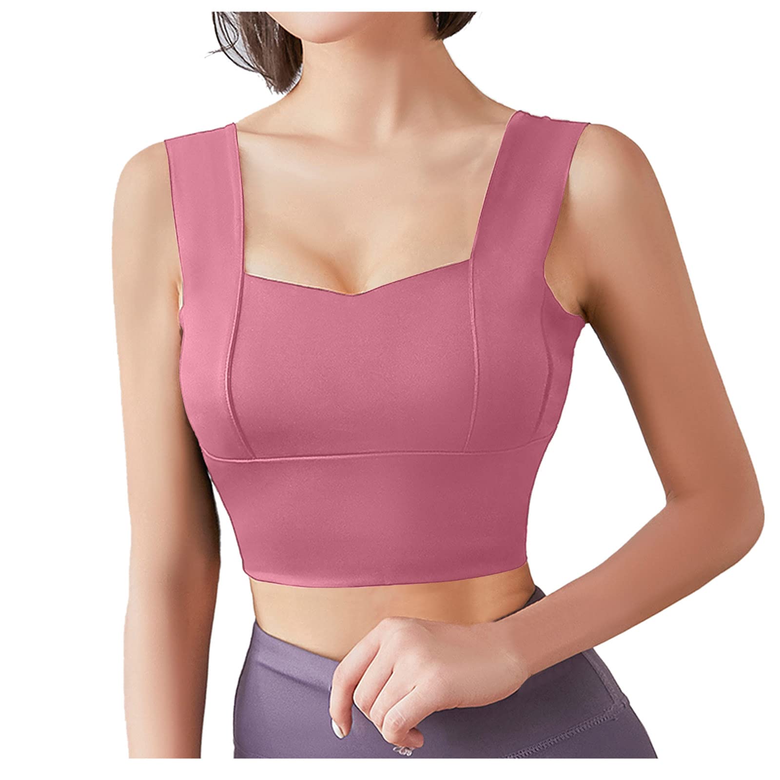 Women's High Support Sports Bra - Breathable Active Yoga Top for Running, Fitness & Workout - Comfortable Workout Underwear for Gym & Daily Wear