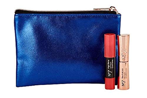 NO.7 Glamorous Lip & Eye Purse - Travel-Friendly Cosmetic Bag for Makeup Lovers, Perfect for On-the-Go Touch Ups and Organizing Beauty Essentials