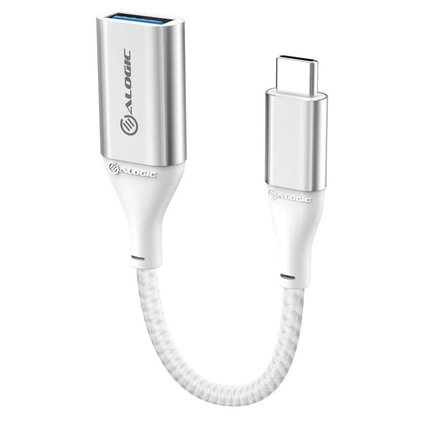 ALOGIC Super Fast USB C to USB A Adapter (Silver) - High Speed Data Transfer for MacBook, iPad, Samsung Galaxy & More