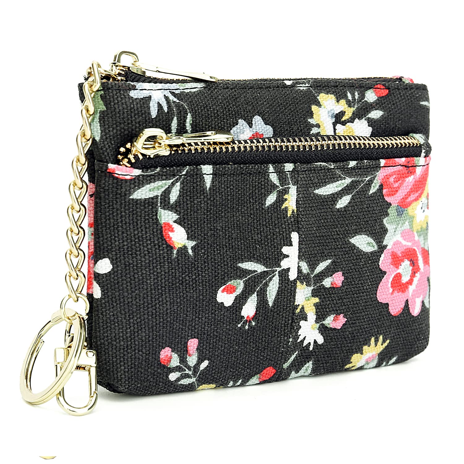 Beurlike Women's RFID Blocking Coin Purse - Small Leather Wallet for Cards, Cash & Keys | Compact Change Holder with Keychain | Perfect for Travel, Shopping & Everyday Use