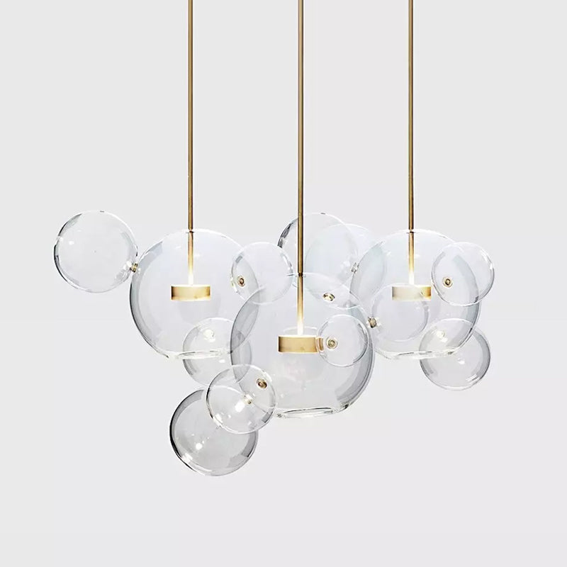 Murlamp Bubble Pendant Light - Modern Glass Ceiling Lamp for Living Room, Bedroom, Dining Room - Elegant Hanging Light Fixture for Home Decor and Interior Design