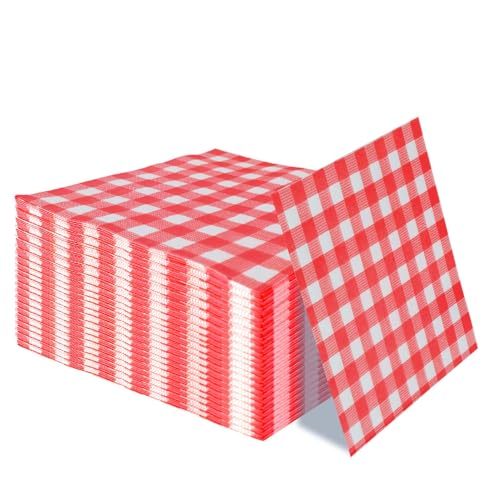 Red Gingham Napkins