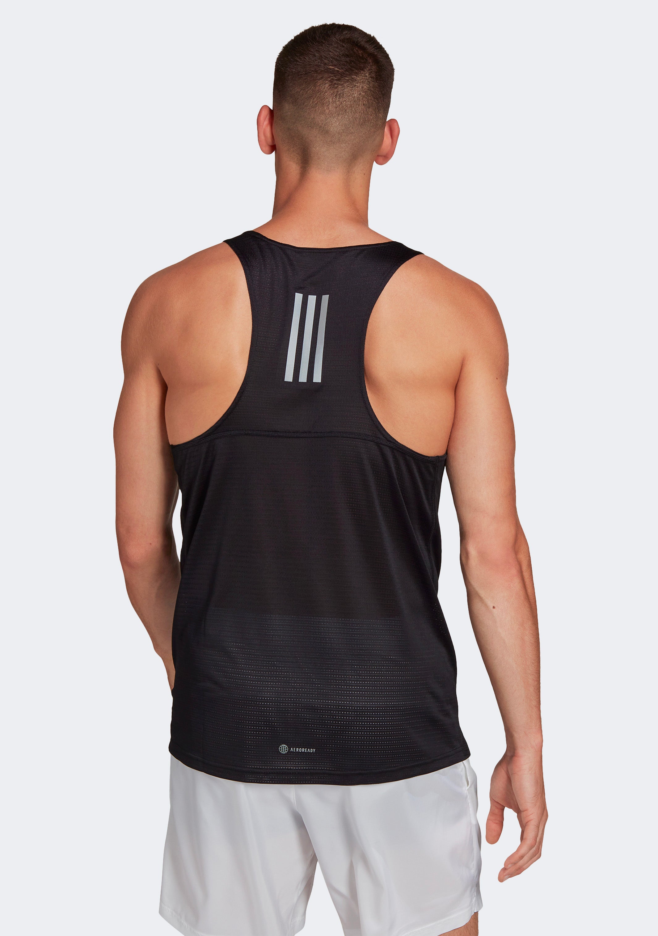 Adidas Men's Running Singlet - Lightweight Performance Workout Top for Jogging, Gym & Marathon Training | Moisture-Wicking & Breathable Fabric