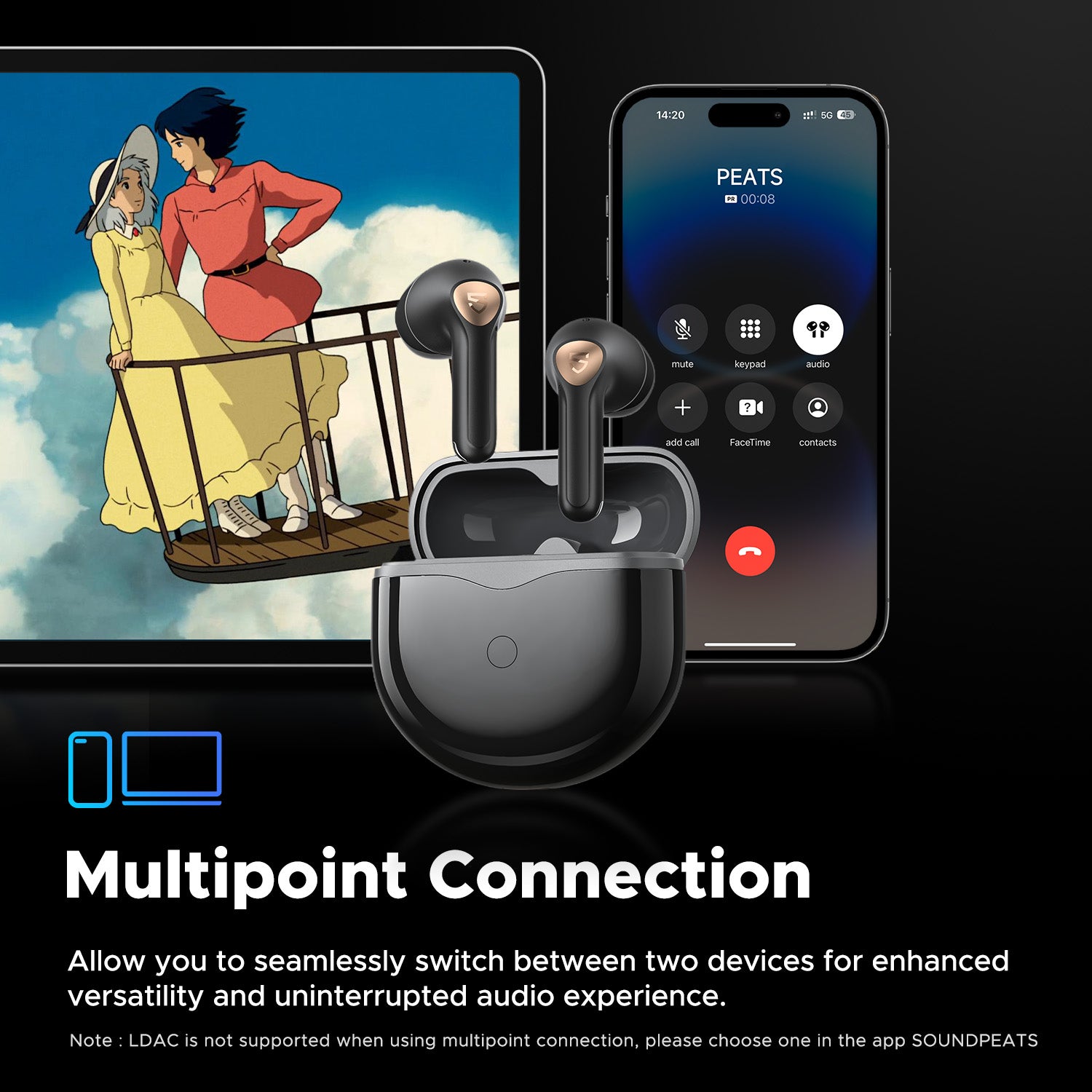 Air4 Lite Hi-Res Wireless Earbuds with Premium Sound Quality | Noise Cancelling Bluetooth Headphones for Gym, Work & Travel
