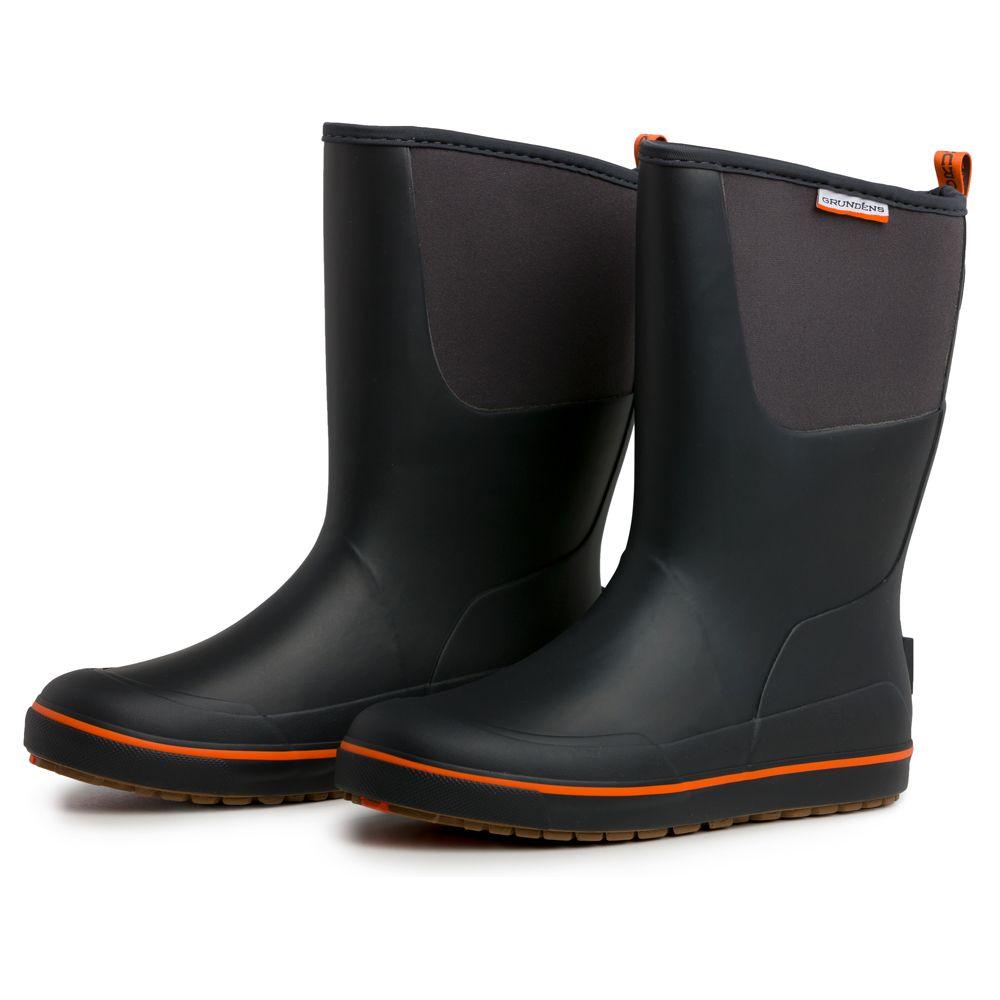 Grundens Men's 12 Inch Waterproof Deck Boots - Non-Slip Fishing & Work Boots for Outdoor, Boating, and Marine Activities
