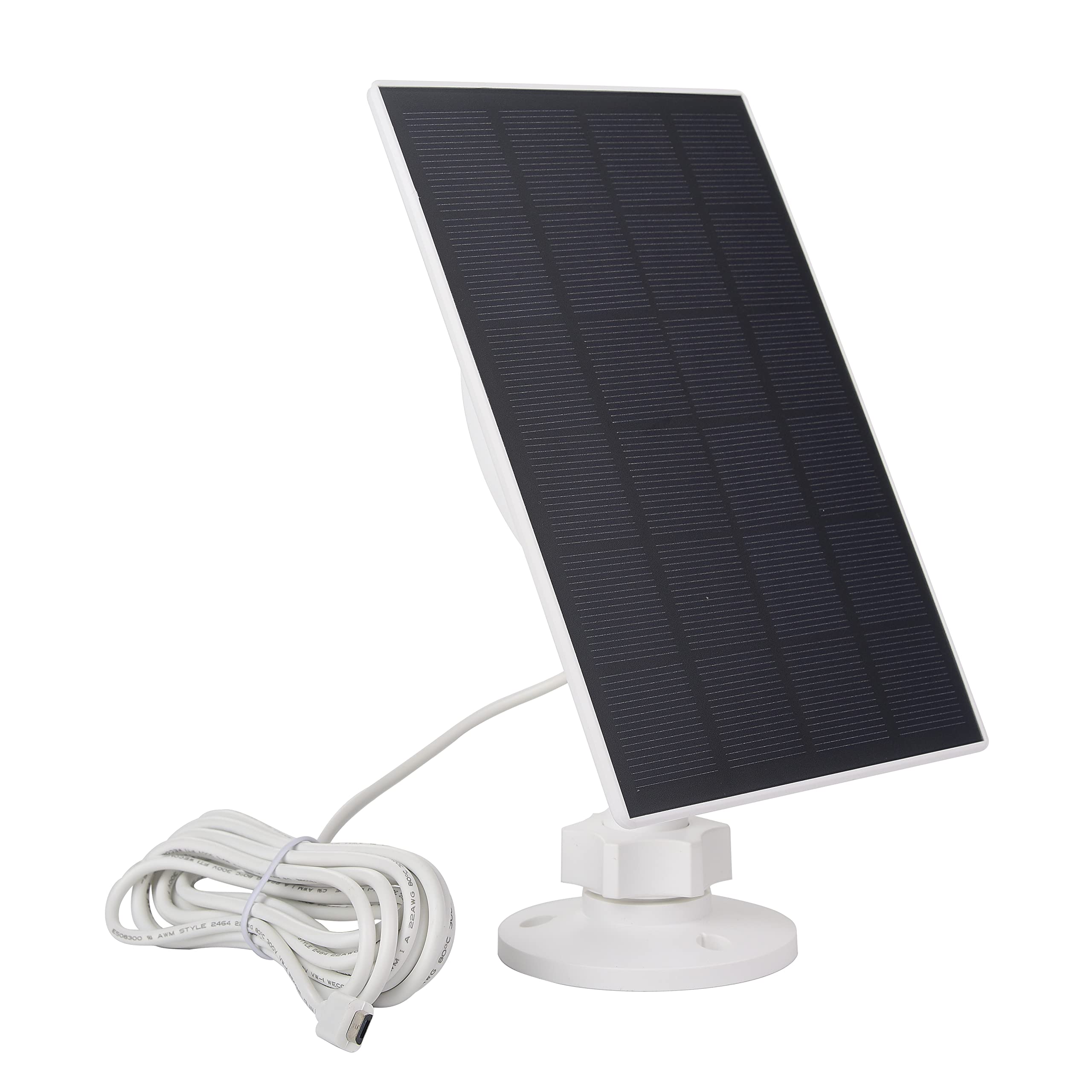 3W USB C Solar Panel for Security Cameras - Waterproof Solar Charger with Mount & Built-in Compass | Power Trail Cameras & Rechargeable Battery Cameras | Outdoor Home Security & Wildlife Monitoring Solution