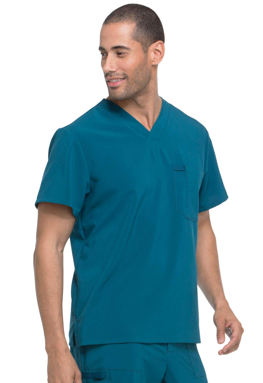 Dickies EDS Essentials Men's Scrubs Top - Tuckable V-Neck Work Shirt DK635 | Comfortable Medical Uniform for Doctors & Nurses | Hospital & Clinic Wear