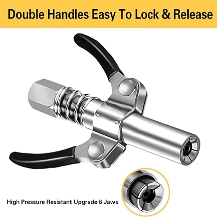 High Pressure Grease Gun Coupler Lock Nozzle 1/8