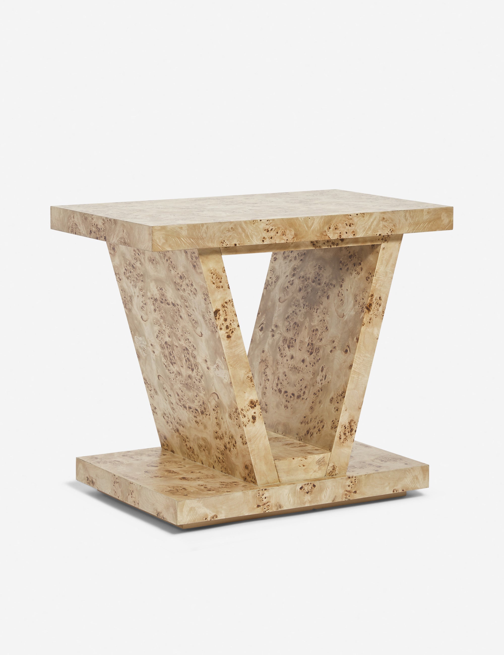 Chloe Burl Wood Side Table - Rustic End Table for Living Room, Bedroom & Office - Natural Wood Nightstand with Storage Shelf - Perfect for Home Decor, Small Spaces & Coffee Table Alternative