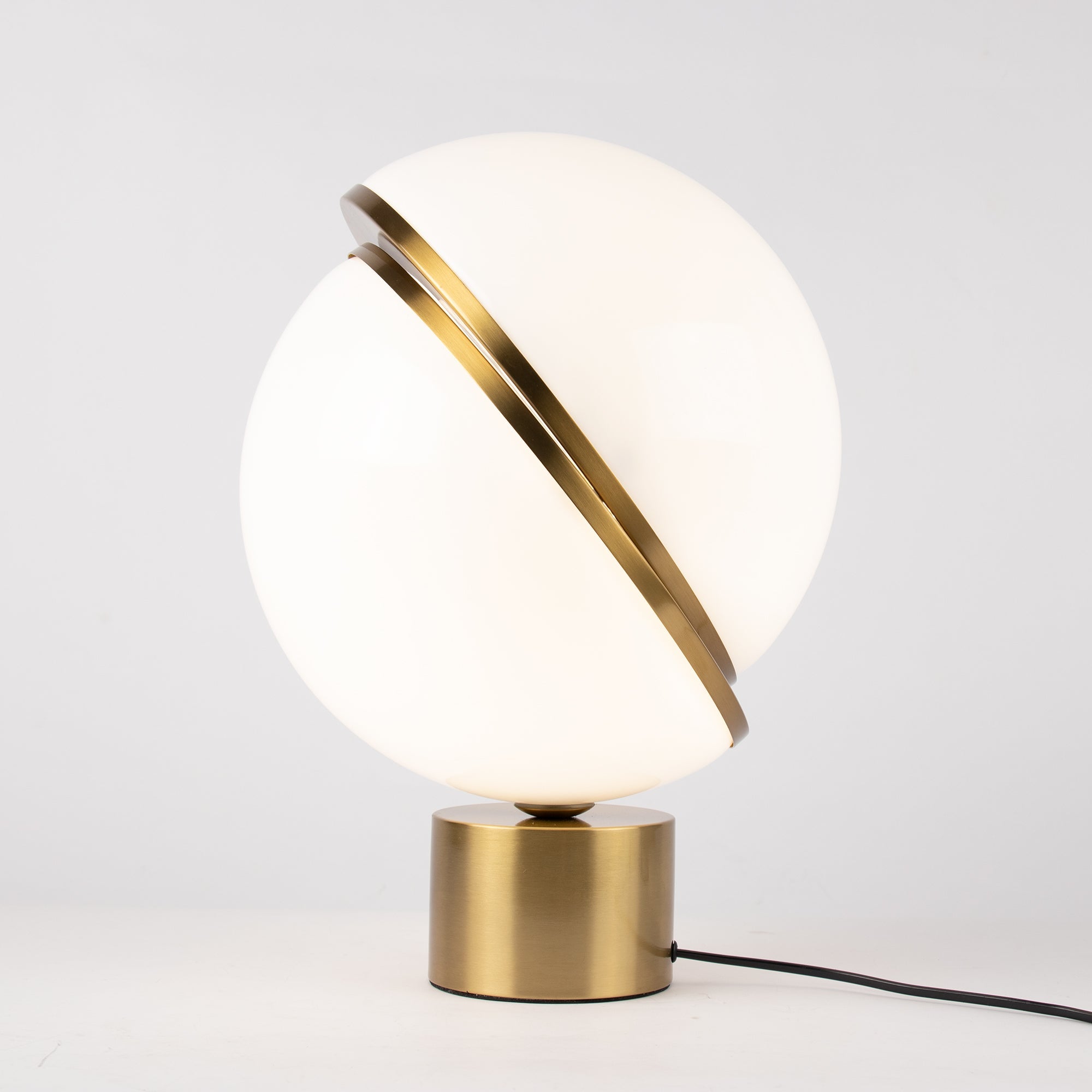 Modern Crescent Table Lamp - Adjustable LED Bedside Night Light for Bedroom, Living Room & Office - Warm White & Cool White Light Modes