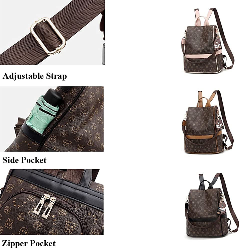 Anti-Theft Women's Backpack Purse - Stylish Cute School & Travel Shoulder Bag, Bookbag Satchel for College, Commuting & Daily Use