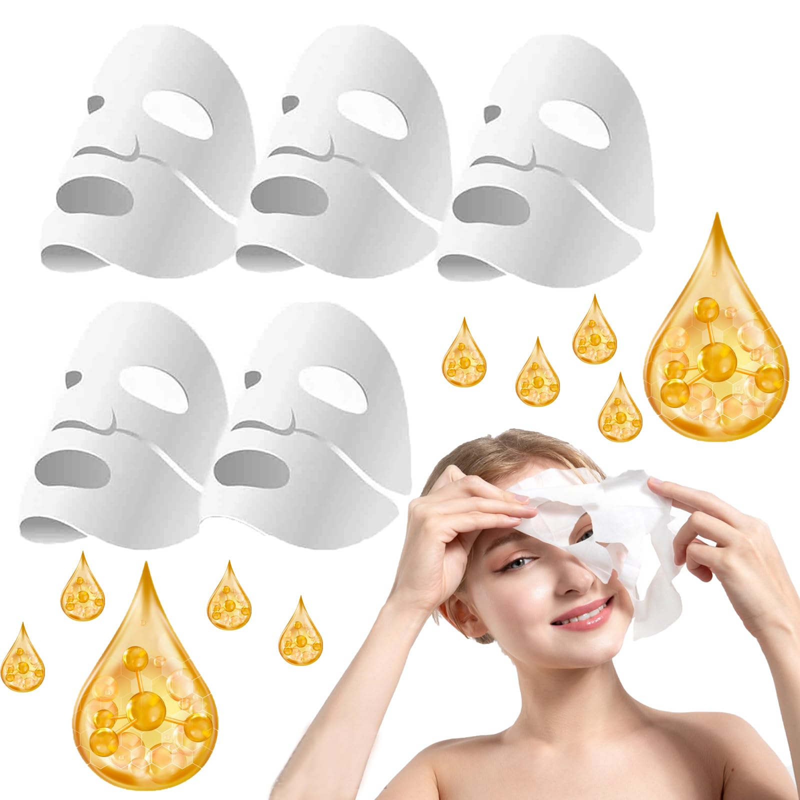 Quasico Korean Collagen Face Mask Overnight - Deep Hydrating & Lifting Treatment for Glowing Skin | Perfect for Nighttime Skincare Routine & Spa Days