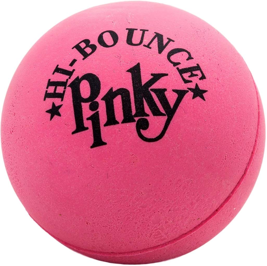 JA-RU Super Bounce Pinky Ball - 1 Pack High Bouncing Rubber Ball for Kids Outdoor Games, Indoor Play, Stress Relief & Massage Therapy - Perfect for Birthday Party Favors, Carnival Prizes & Sports Events (976-1p)