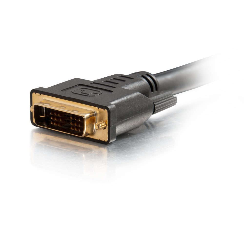 C2G 41233 6ft Shielded DVI Video Cable - High Speed Digital Video Cable for PC, Monitor, TV - Perfect for Gaming, Home Theater & Office Setup (Black)