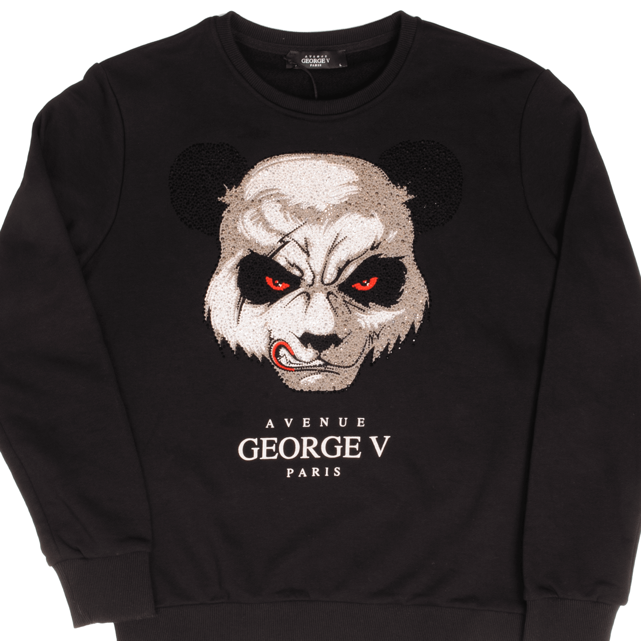Deadstock Avenue George Paris Wicked Panda Graphic Sweatshirt - Large Size | Vintage Streetwear for Men & Women | Perfect for Casual Outfits & Urban Fashion