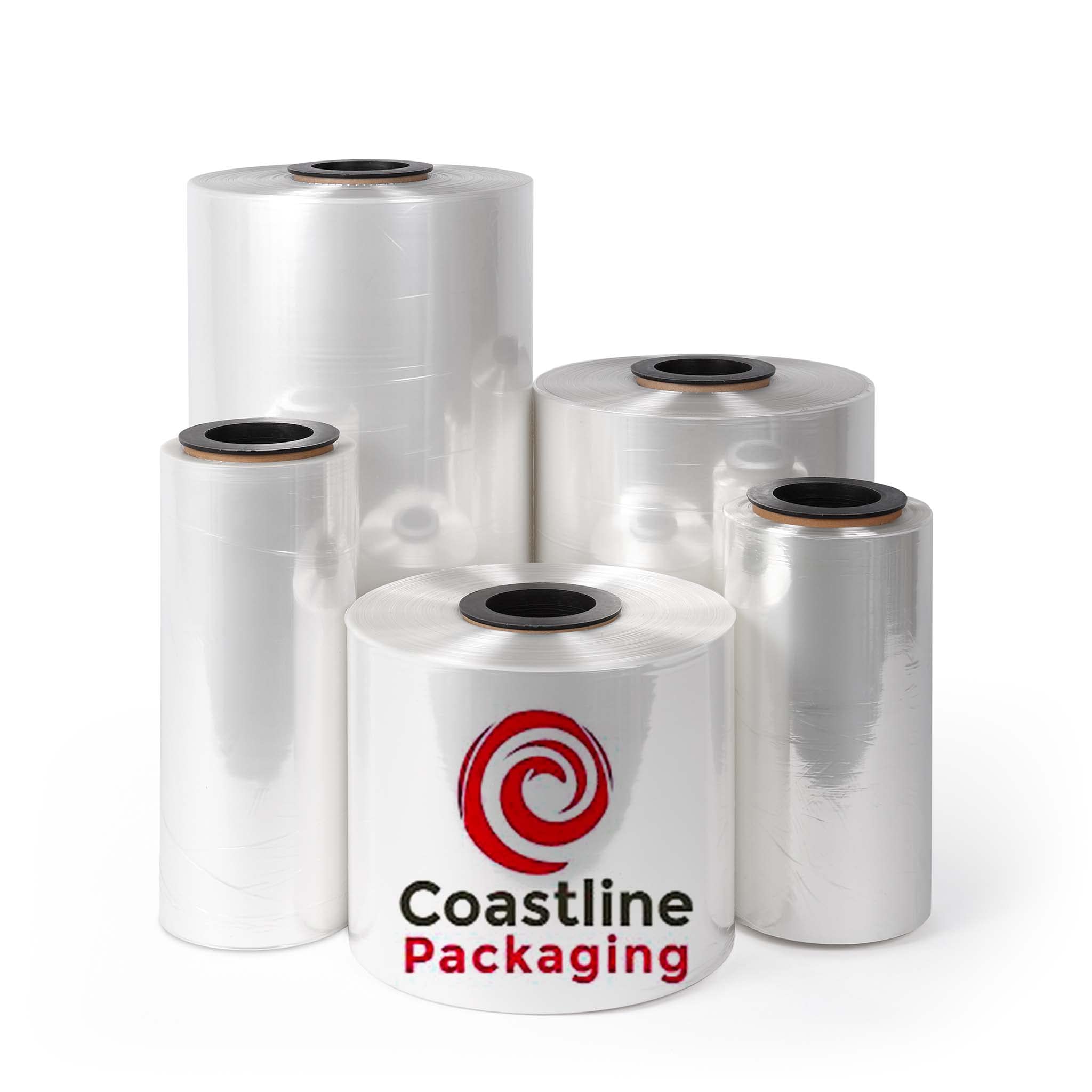 Coastline Packaging 16 Inch 75 Gauge 3500 Feet Center Fold Polyolefin Heat Shrink Film Roll - Perfect for Wrapping Food, Beverages & Retail Products
