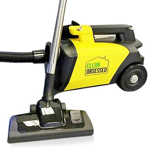 Clean Obsessed Commercial HEPA Canister Vacuum CO711 with Attachments Kit - Powerful Suction for Office, Home & Commercial Cleaning