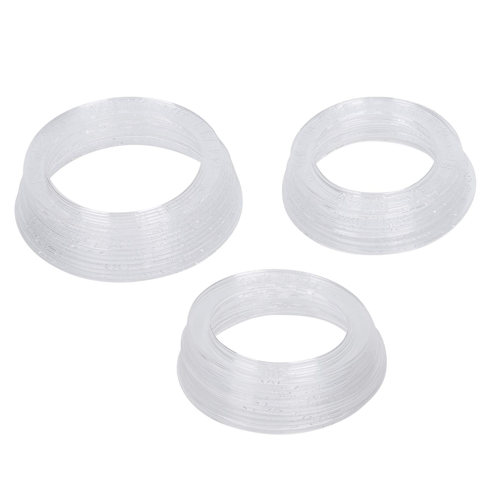 Qioniky Circle Drawing Tool Set - 3 Pack Plastic Circle Ruler for Precise Circles & Ovals (1.3-1.5mm) - Perfect for School, Office, Art Projects & Technical Drawing