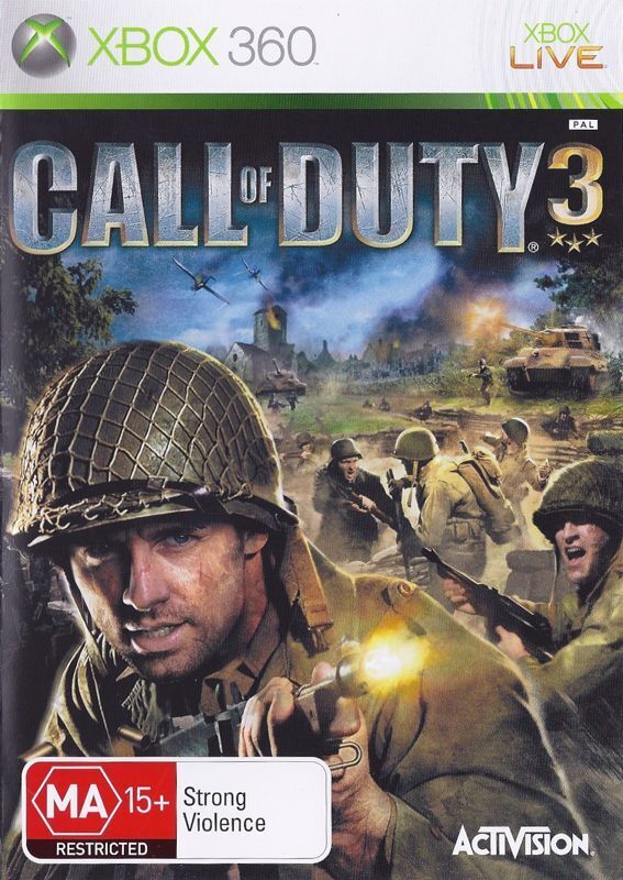 Call of Duty 3 for Xbox 360 - PAL Version | First-Person Shooter Game | Perfect for Multiplayer Battles & Action-Packed Gaming Nights