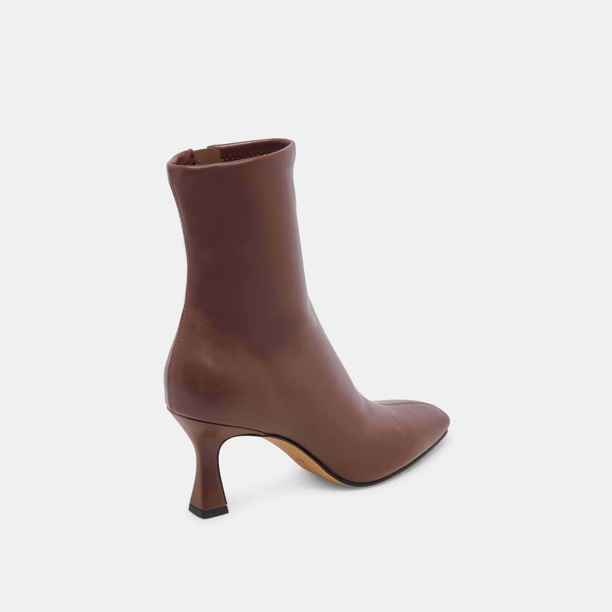 Glamor Wide Calf Boots for Women - Chocolate Brown Leather Stella Style - Perfect for Fall Fashion, Office Wear & Casual Outfits