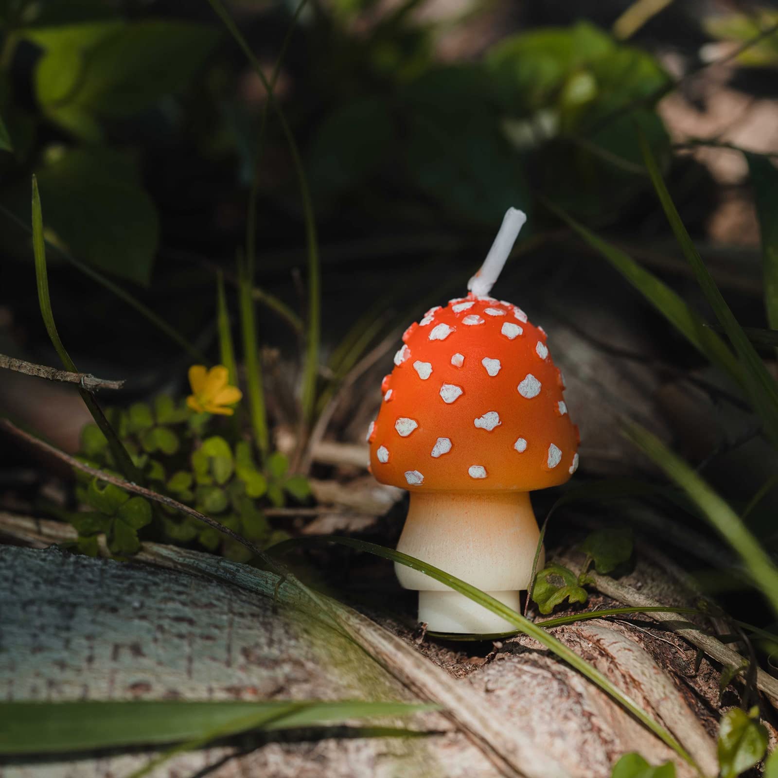 Mushroom Birthday Candles - Decorative Party Candles for Birthday, Wedding Favors & Special Events - Perfect for Cake Toppers, Table Decorations & Gift Boxes