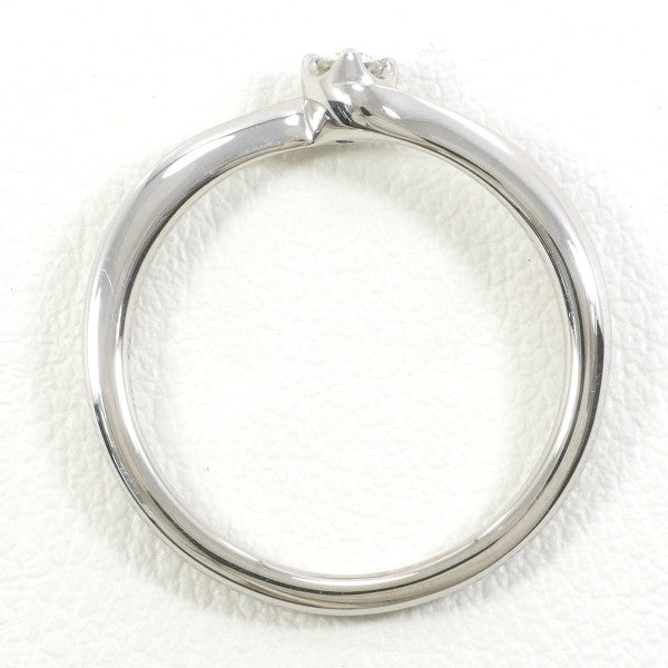 4℃ K10 White Gold Diamond Ring - 9.5 Size, Elegant Wedding & Engagement Jewelry for Women, Perfect Gift for Anniversary & Valentine's Day