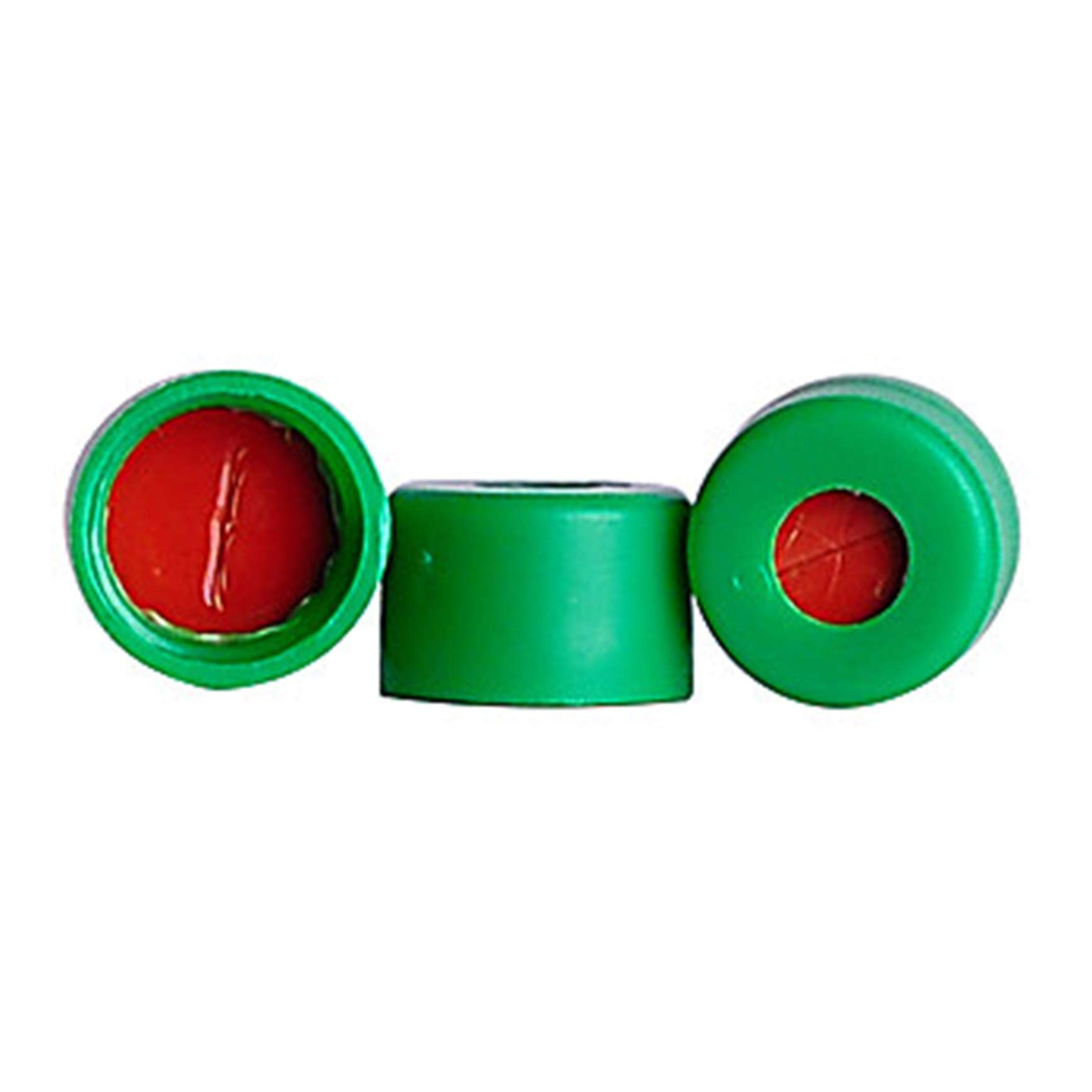 07-0021N-250 µL-Plates Component Kit with Round Insert, Natural Cap & Precut Butyl Septa - Clear 350µL (100-Pack) - Ideal for PCR, Sample Storage & Laboratory Automation