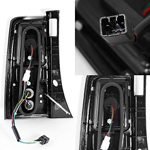 AKKON V2 LED Tail Lights Brake Lamps for 2003-2007 Scion XB bB - Black Bezel Replacement Pair (Left + Right) | Enhanced Visibility & Style Upgrade for Night Driving & Car Customization
