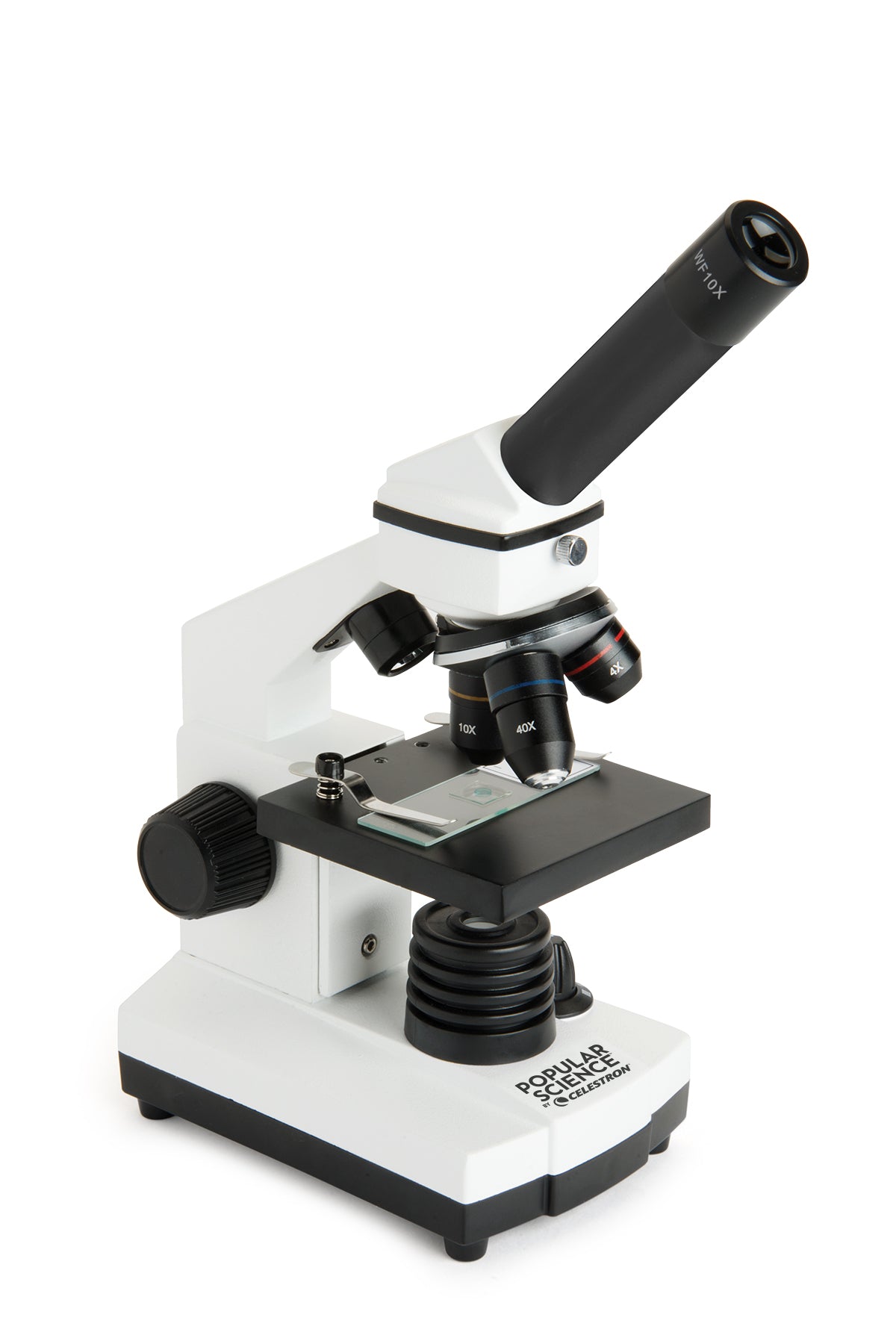 Celestron Labs CM400 Compound Microscope - 40X-400X Magnification, LED Illumination for Students & Professionals | Ideal for Biology, Lab Research & Classroom Learning